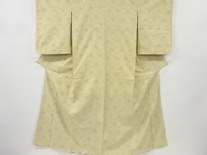 リサイクル　花模様織り出し十日町紬着物